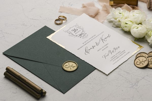 Invitație elegantă de nuntă 9193 - imagine 4