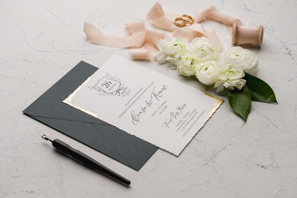 Invitație elegantă de nuntă 9193 - imagine 5