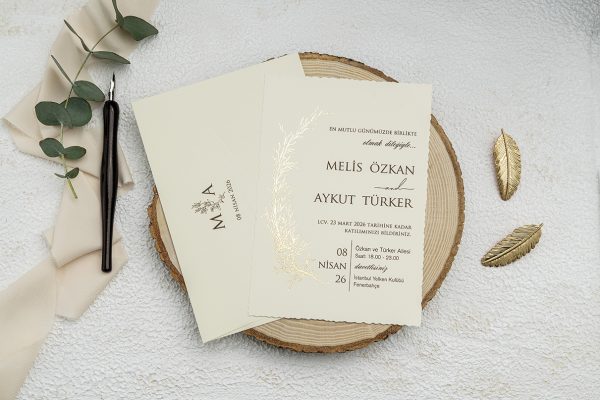 Invitație elegantă de nuntă 9229 - imagine 3