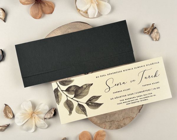 Invitație minimalistă de nuntă 85859