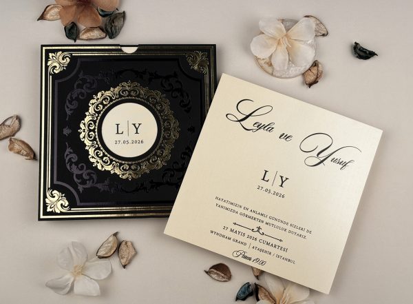 Invitație elegantă de nuntă 85865