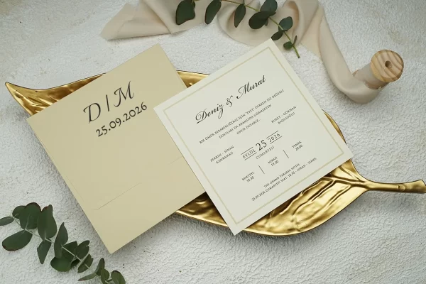 Invitație elegantă de nuntă 9251 - imagine 2