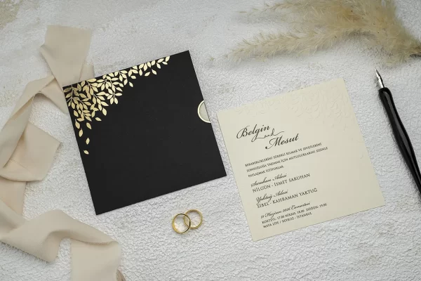 Invitație elegantă de nuntă 9253