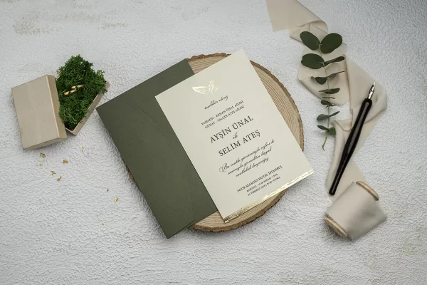 Invitație elegantă de nuntă 9255 - imagine 2