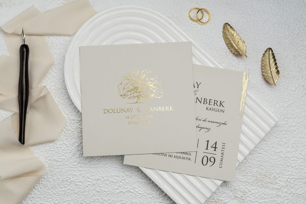 Invitație clasică de nuntă 9256 - imagine 2