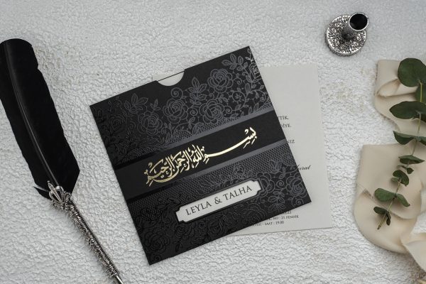 Invitație elegantă de nuntă 9179