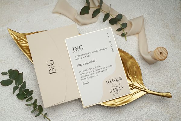 Invitație elegantă de nuntă 9249 - imagine 2
