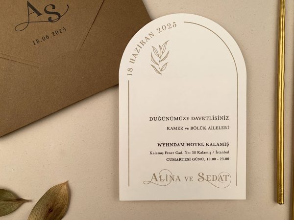Invitație rustică de nuntă 12250 - imagine 2