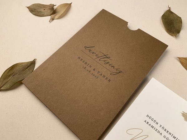 Invitație rustică de nuntă 12251 - imagine 2