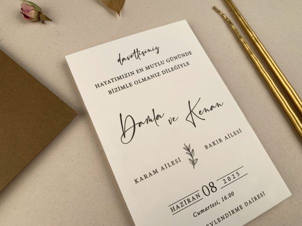Invitație rustică de nuntă 12252 - imagine 3