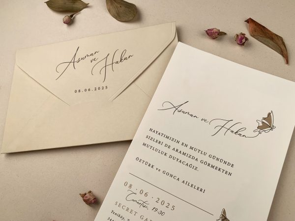 Invitație elegantă de nuntă 12253 - imagine 2