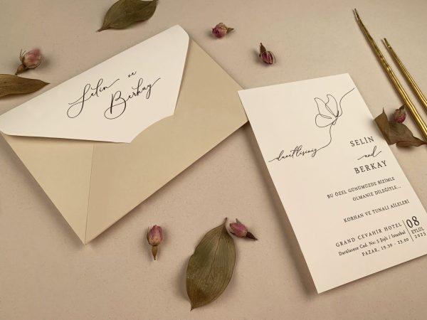Invitație elegantă de nuntă 12254 - imagine 3