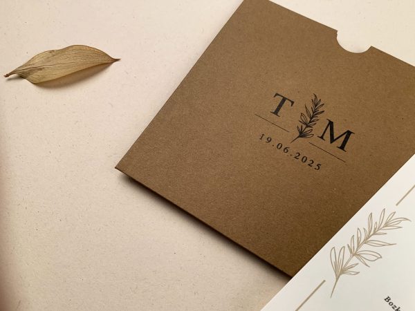 Invitație rustică de nuntă 12255 - imagine 2