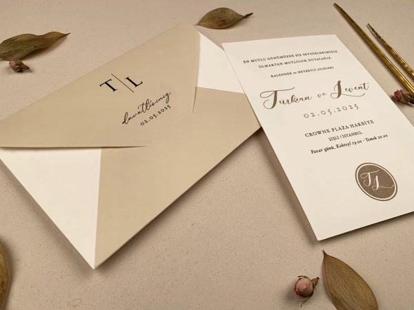 Invitație elegantă de nuntă 12256 - imagine 2