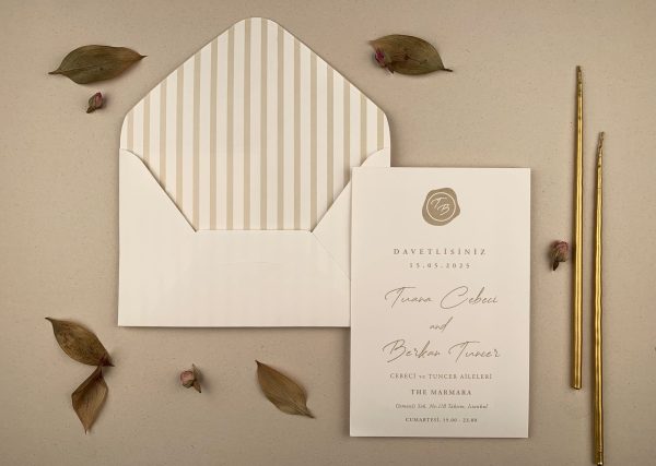 Invitație rustică de nuntă 12257