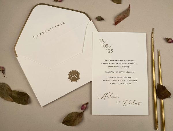 Invitație clasică de nuntă 12259