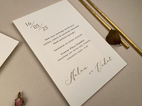 Invitație clasică de nuntă 12259 - imagine 3