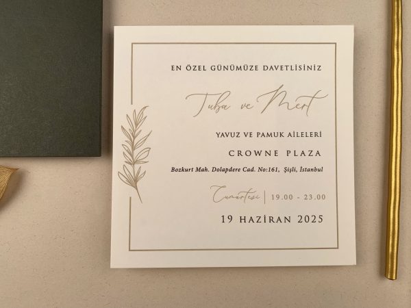 Invitație rustică de nuntă 12261 - imagine 3