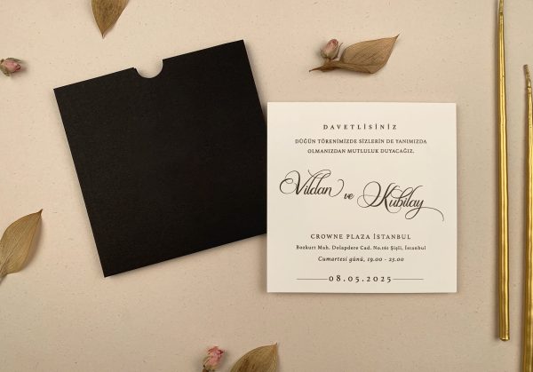 Invitație elegantă de nuntă 12262