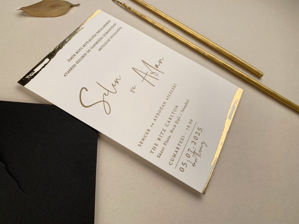 Invitație elegantă de nuntă 12267 - imagine 2