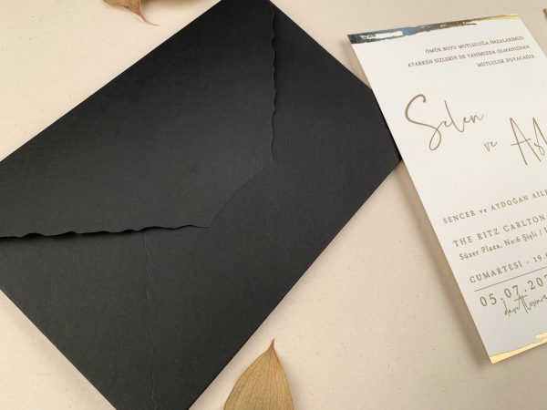 Invitație elegantă de nuntă 12267 - imagine 3