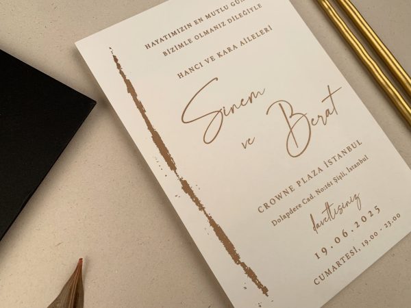 Invitație elegantă de nuntă 12268 - imagine 2