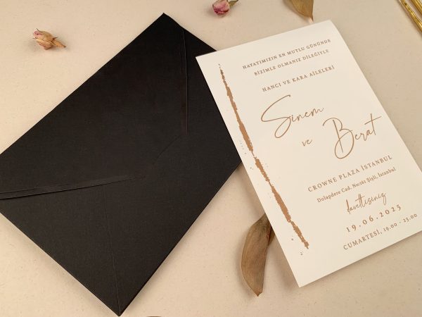 Invitație elegantă de nuntă 12268 - imagine 3