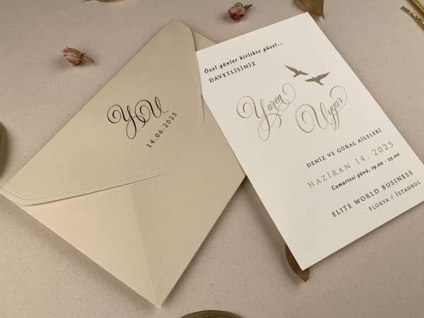 Invitație elegantă de nuntă 12269 - imagine 3