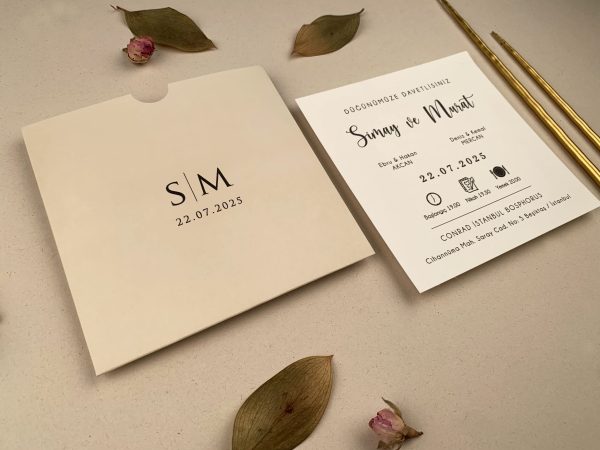 Invitație clasică de nuntă 12270 - imagine 3