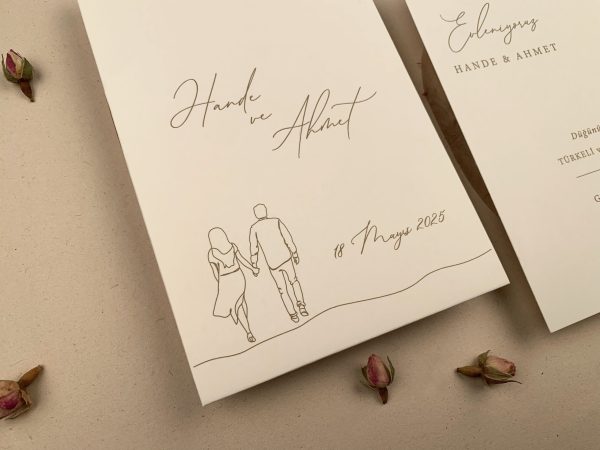 Invitație clasică de nuntă 12271 - imagine 4
