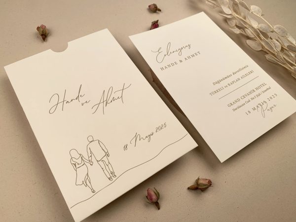 Invitație clasică de nuntă 12271 - imagine 3