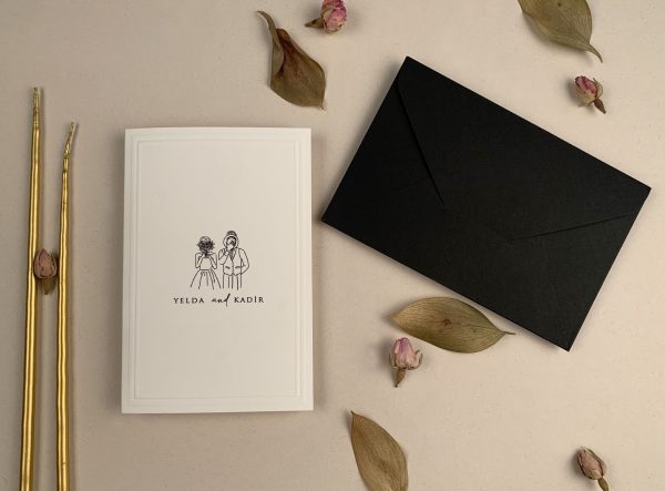 Invitație elegantă de nuntă 12277 - imagine 2