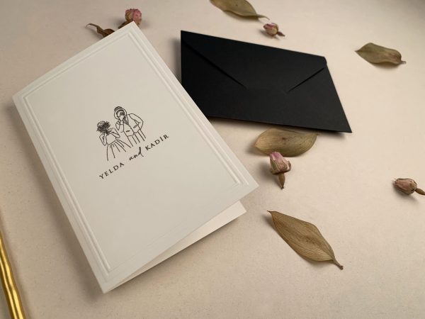 Invitație elegantă de nuntă 12277 - imagine 3