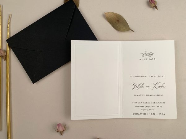 Invitație elegantă de nuntă 12277