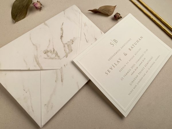 Invitație elegantă de nuntă 12280 - imagine 3