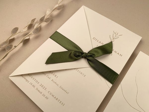 Invitație minimalistă de nuntă 12283 - imagine 3