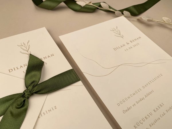 Invitație minimalistă de nuntă 12283 - imagine 4