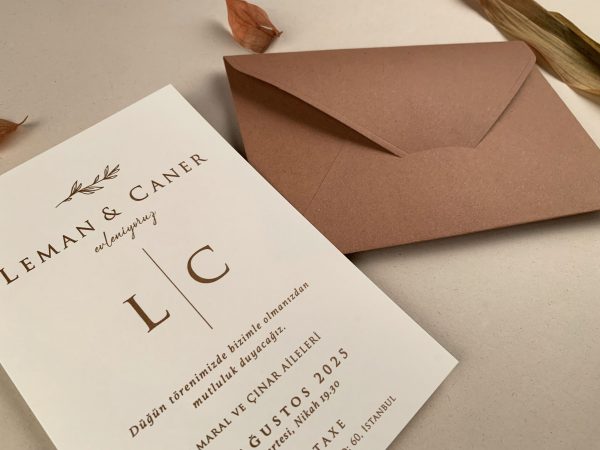 Invitație rustică de nuntă 12285 - imagine 3