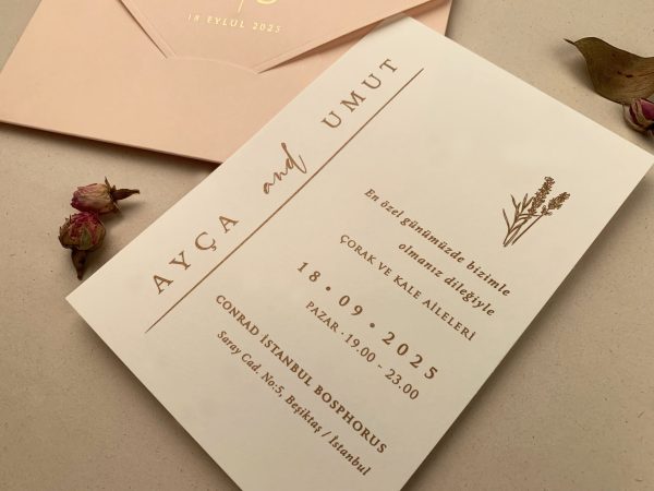 Invitație elegantă de nuntă 12287 - imagine 2