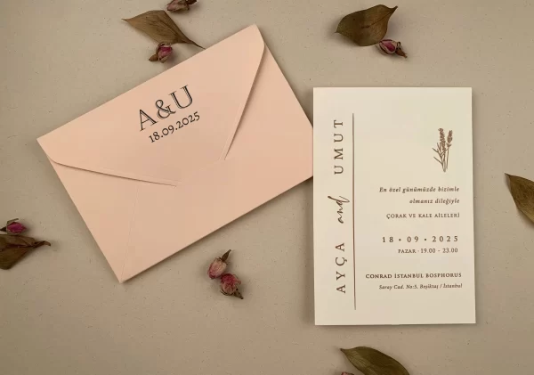 Invitație elegantă de nuntă 12287