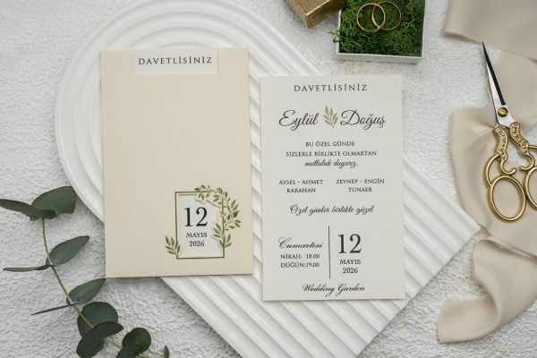 Invitație elegantă de nuntă 9271