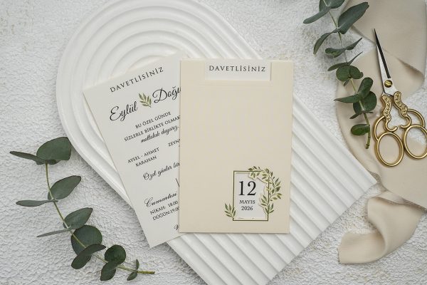 Invitație elegantă de nuntă 9271 - imagine 2