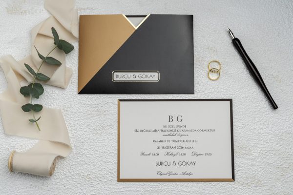 Invitație elegantă de nuntă 9274