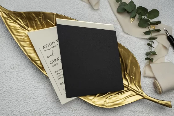 Invitație elegantă de nuntă 9275 - imagine 2