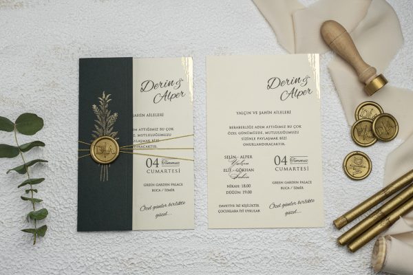 Invitație elegantă de nuntă 9279