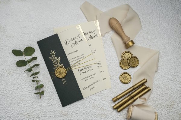 Invitație elegantă de nuntă 9279 - imagine 2