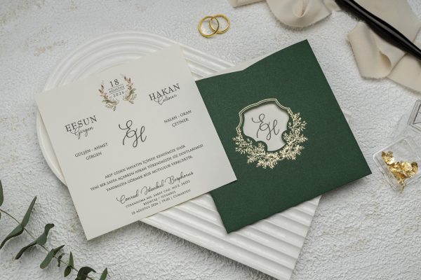 Invitație elegantă de nuntă 9283 - imagine 2