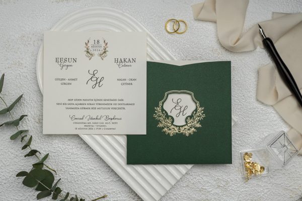 Invitație elegantă de nuntă 9283