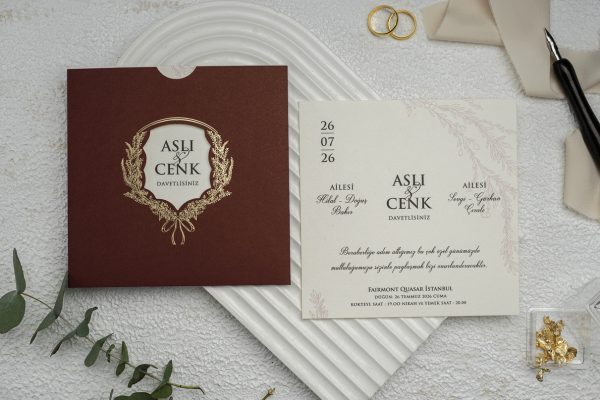 Invitație elegantă de nuntă 9288