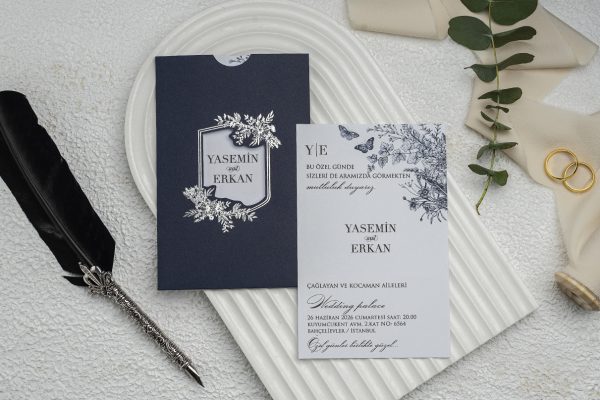 Invitație elegantă de nuntă 9299